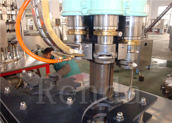 Electric 110V Can Filling Machine for Juice , Can Packing Machine for Gas Filling Machine